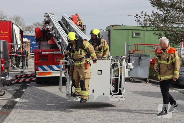 Brand tijdens verbouwing supermarkt