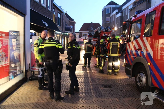 Rookontwikkeling bij brand in Etos