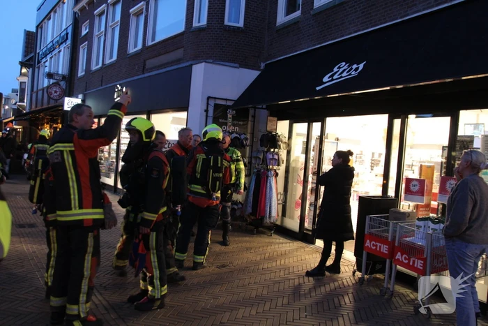 Rookontwikkeling bij brand in Etos