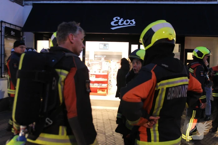 Rookontwikkeling bij brand in Etos