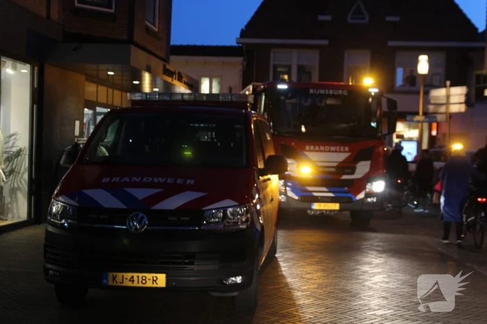 Rookontwikkeling bij brand in Etos