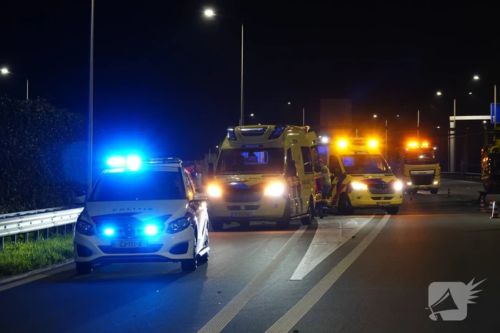 Motorrijder overleden bij ernstig ongeluk