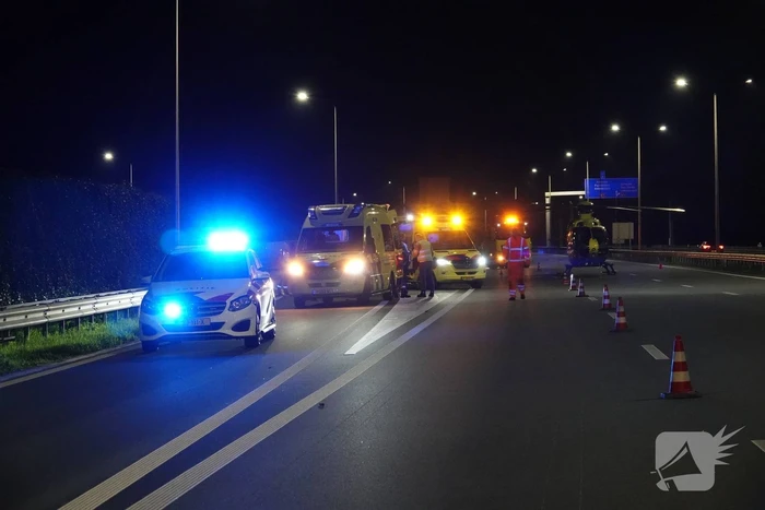 Motorrijder overleden bij ernstig ongeluk