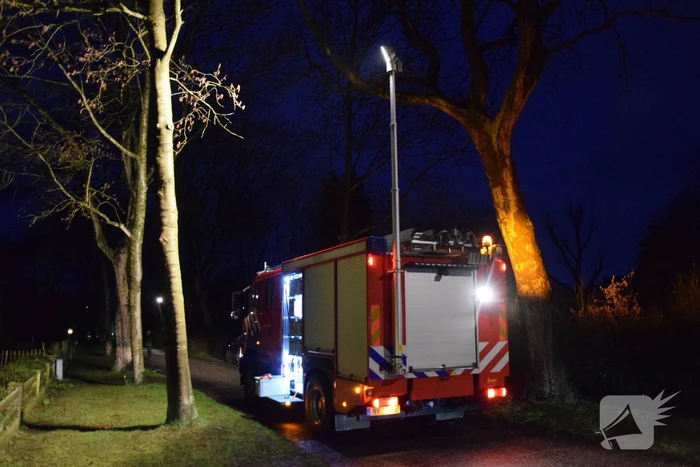 Brand in schoorsteen van vakantievilla