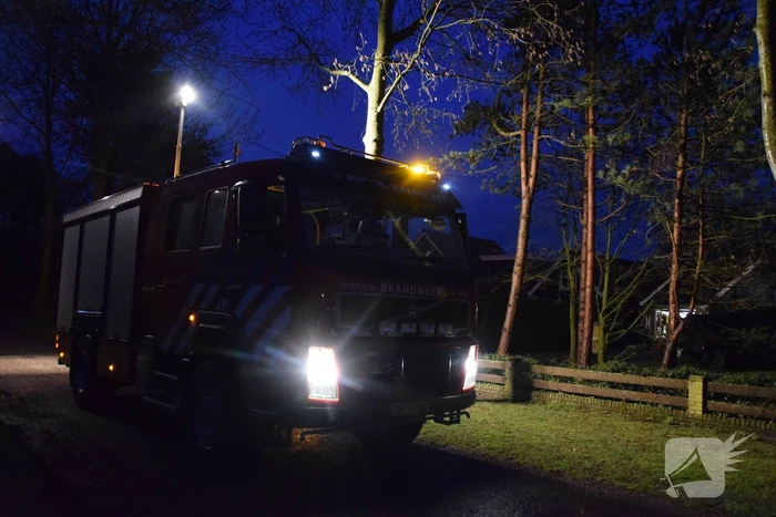 Brand in schoorsteen van vakantievilla