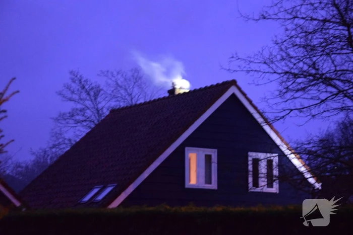 Brand in schoorsteen van vakantievilla