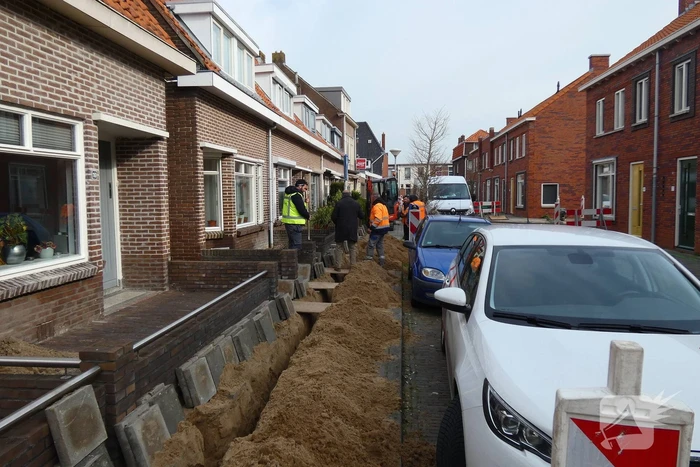 Gaslekkage bij aanleggen van kabels