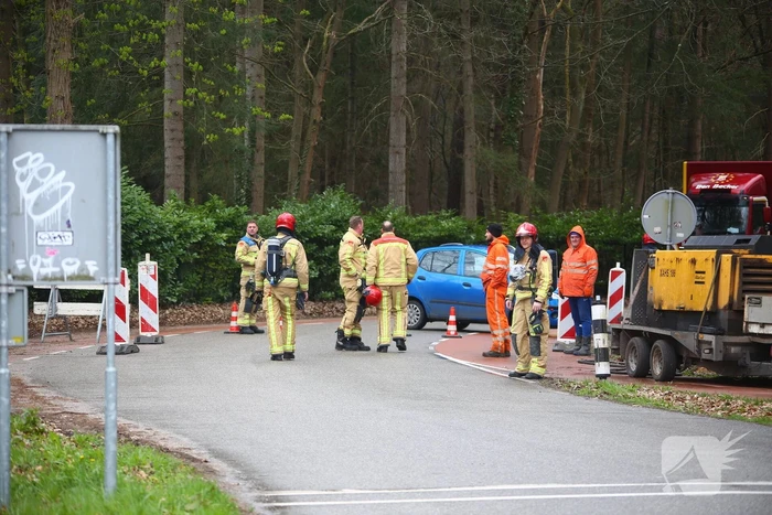 Gaslekkage bij werkzaamheden