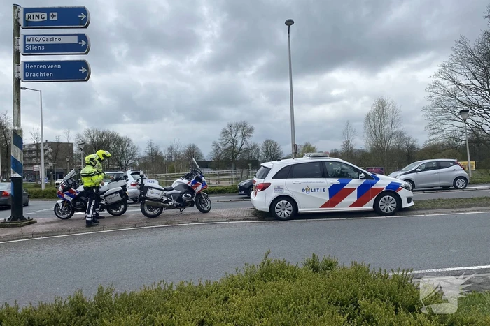 Motorrijder gaat hard onderuit