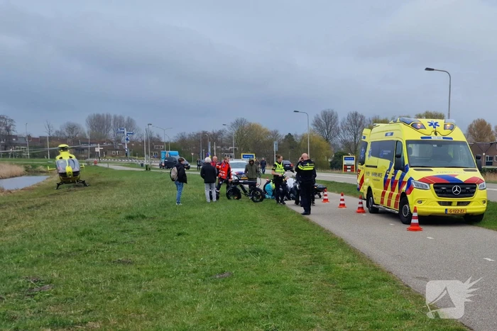 Ernstig aanrijding op fietspad