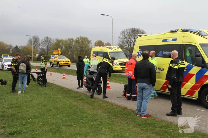 Ernstig aanrijding op fietspad