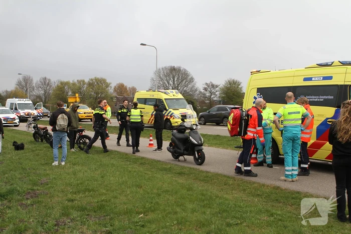 Ernstig aanrijding op fietspad