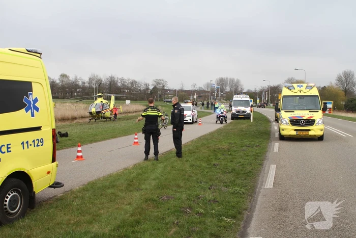 Ernstig aanrijding op fietspad