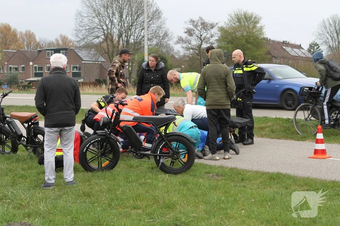 Ernstig aanrijding op fietspad