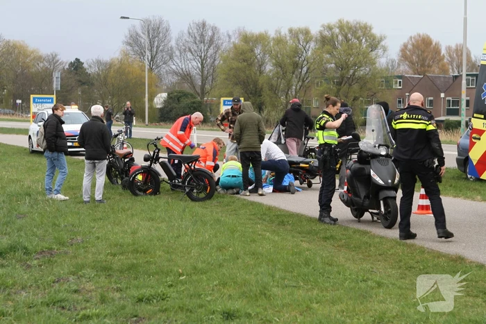 Ernstig aanrijding op fietspad