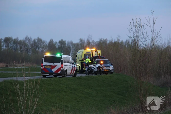 Motorrijder gewond na val