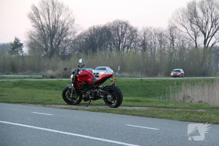 Motorrijder gewond na val