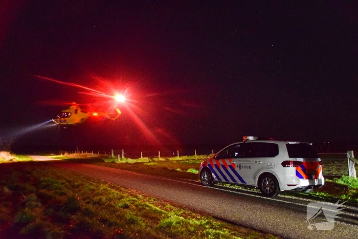 Nachtelijke inzet traumahelikopter
