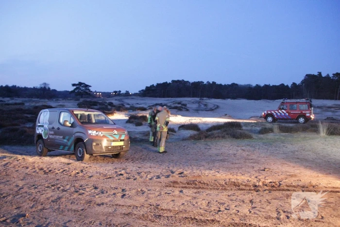 Kampvuur aangezien voor heidebrand