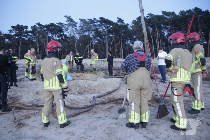 Kampvuur aangezien voor heidebrand