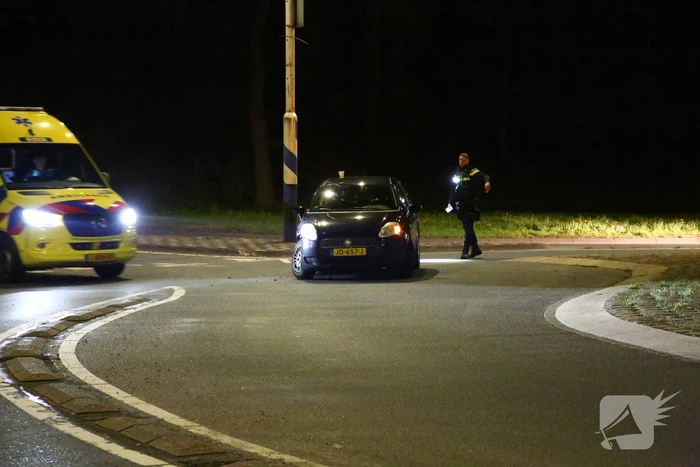 Voorwiel breek af bij botsing