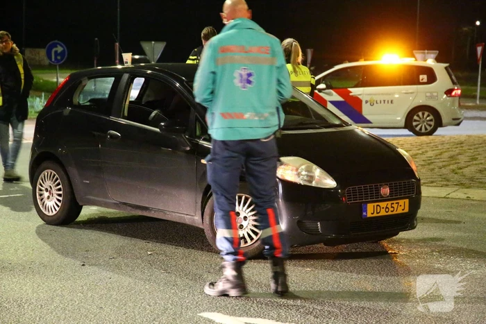 Voorwiel breek af bij botsing