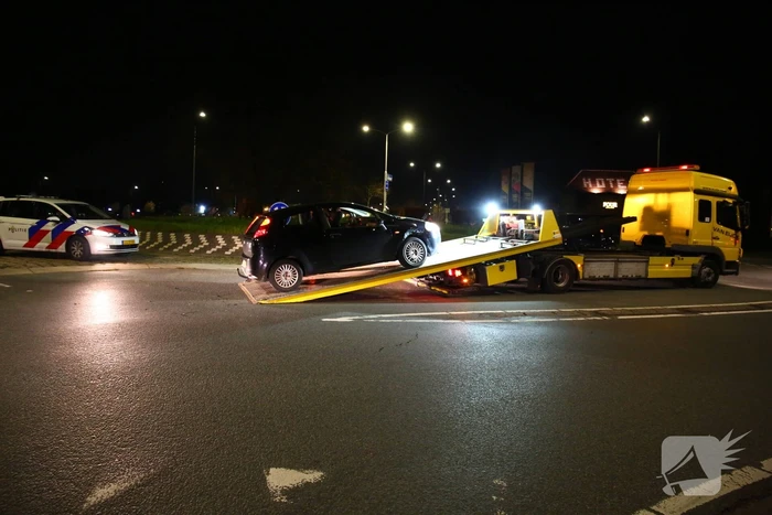 Voorwiel breek af bij botsing