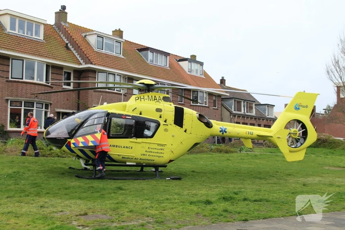 Traumahelikopter ingezet voor incident