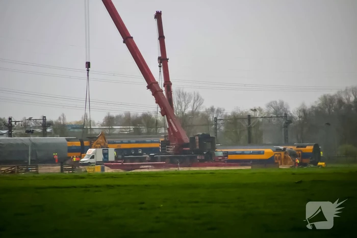 Berging trein uitgesteld vanwege slecht weer