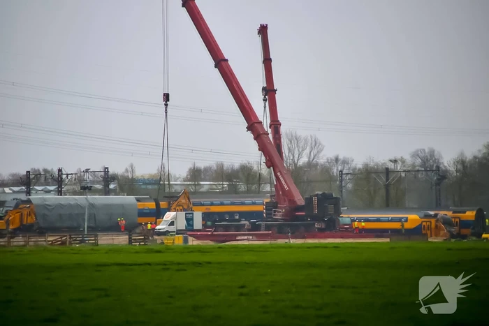 Berging trein uitgesteld vanwege slecht weer