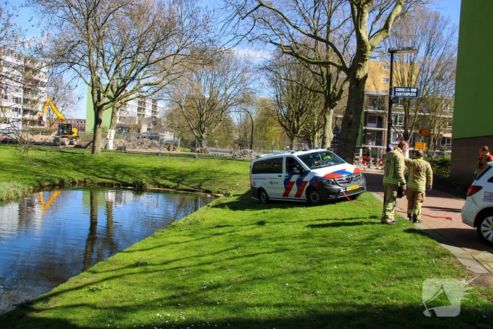 Graafmachine schiet politie te hulp