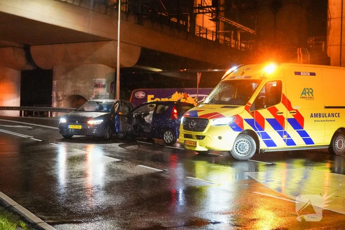 Een gewonde naar het ziekenhuis na ongeval