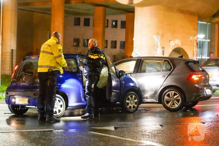 Een gewonde naar het ziekenhuis na ongeval