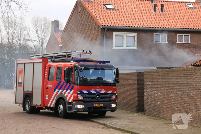 Fietsaccu in brand gevlogen
