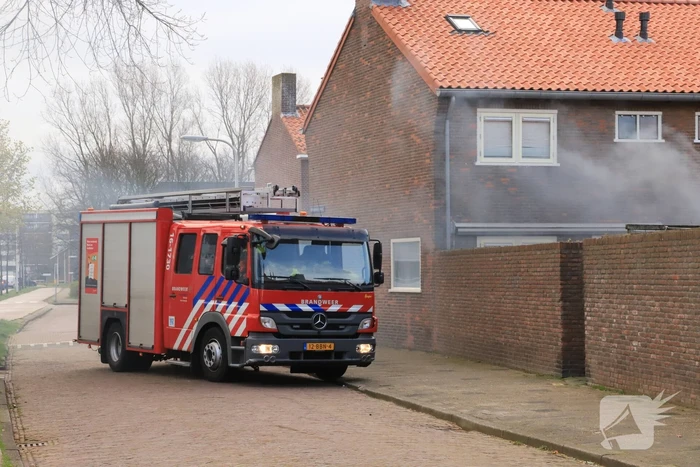 Fietsaccu in brand gevlogen