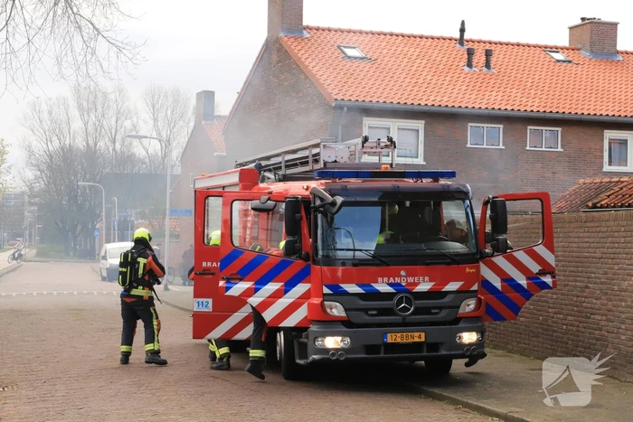 Fietsaccu in brand gevlogen