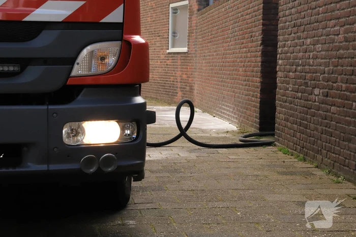 Fietsaccu in brand gevlogen
