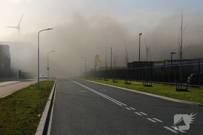 Zeer grote brand in cacao opslag