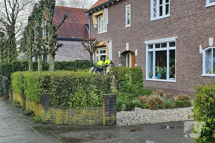 Gasleiding geraakt tijdens werkzaamheden aan het riool