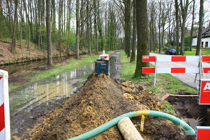 Waterlekkage door defecte waterleiding