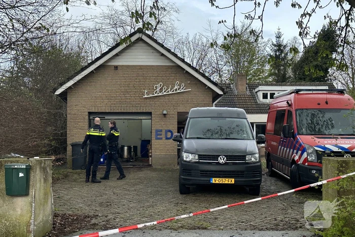 Drugslab in garage bij Woning