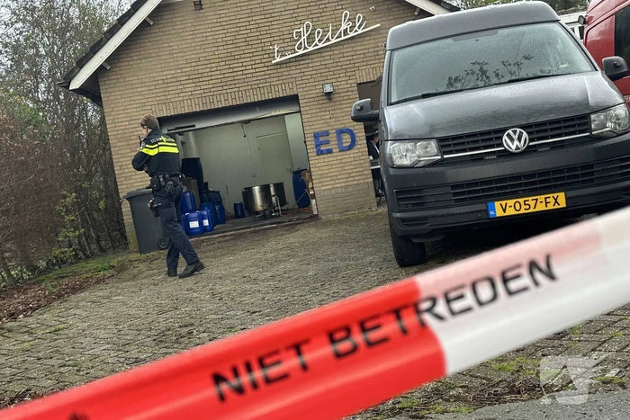 Drugslab in garage bij Woning