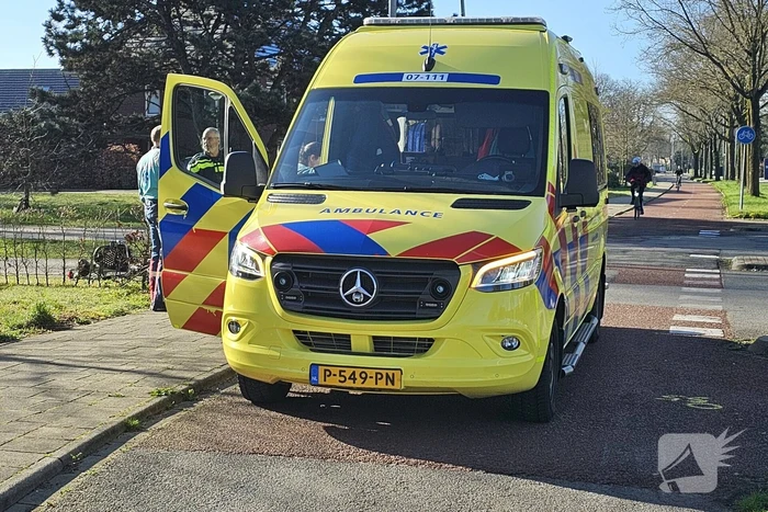 Fietser slaat over de kop bij lasercontrole