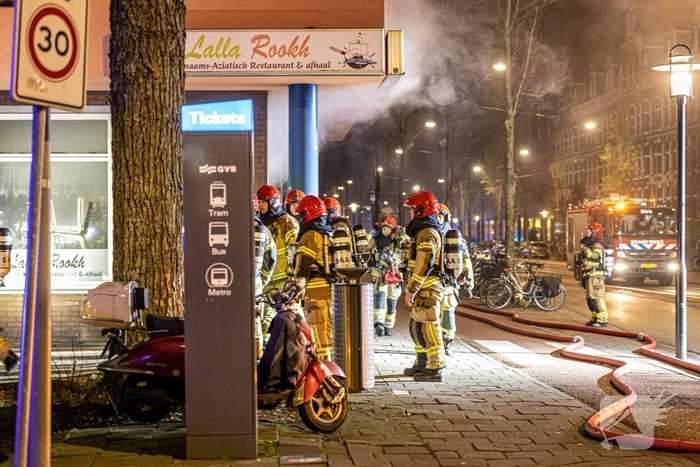 Gezin uit woning gered door brandweer