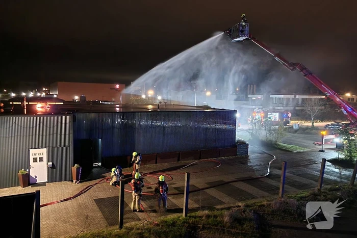 Grote brand in sauna