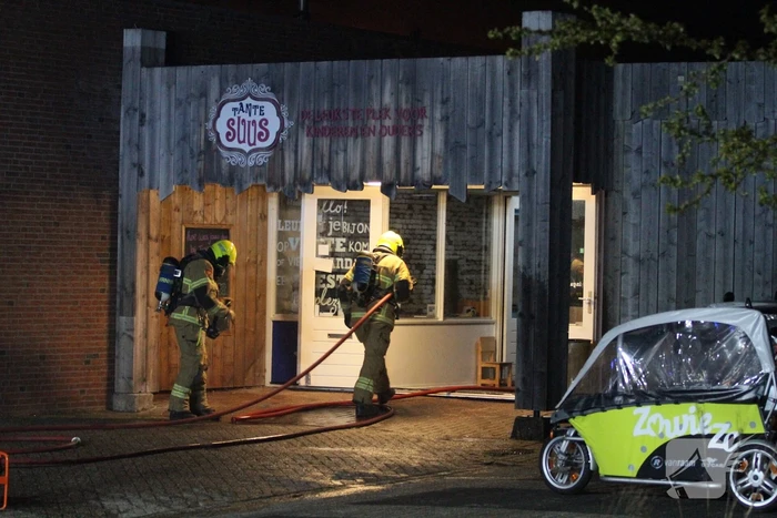 Grote brand in sauna