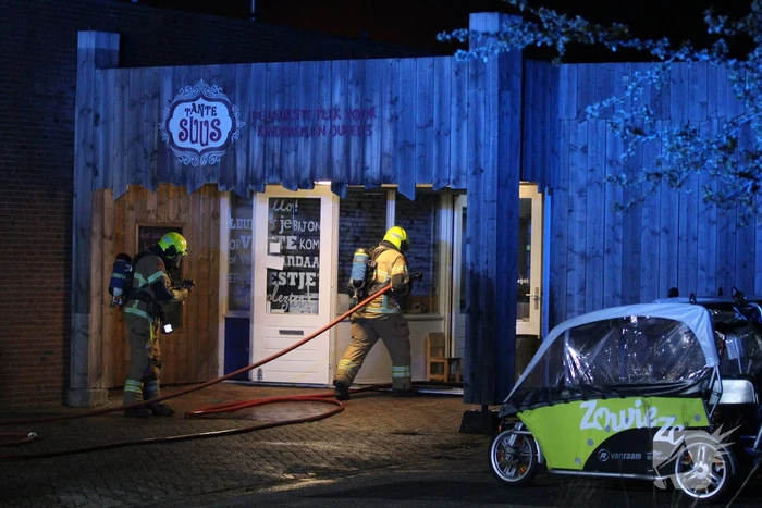 Grote brand in sauna