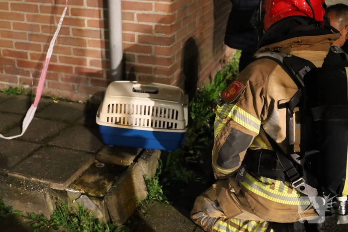 Brand in woning na explosie