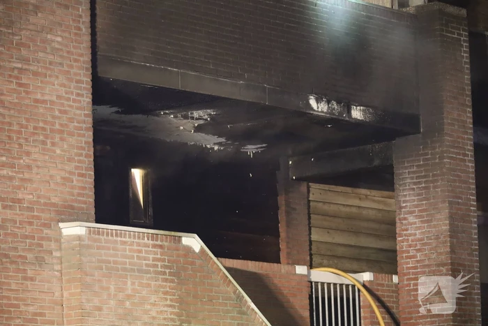 Brand in woning na explosie