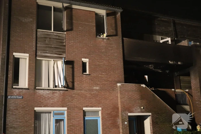 Brand in woning na explosie